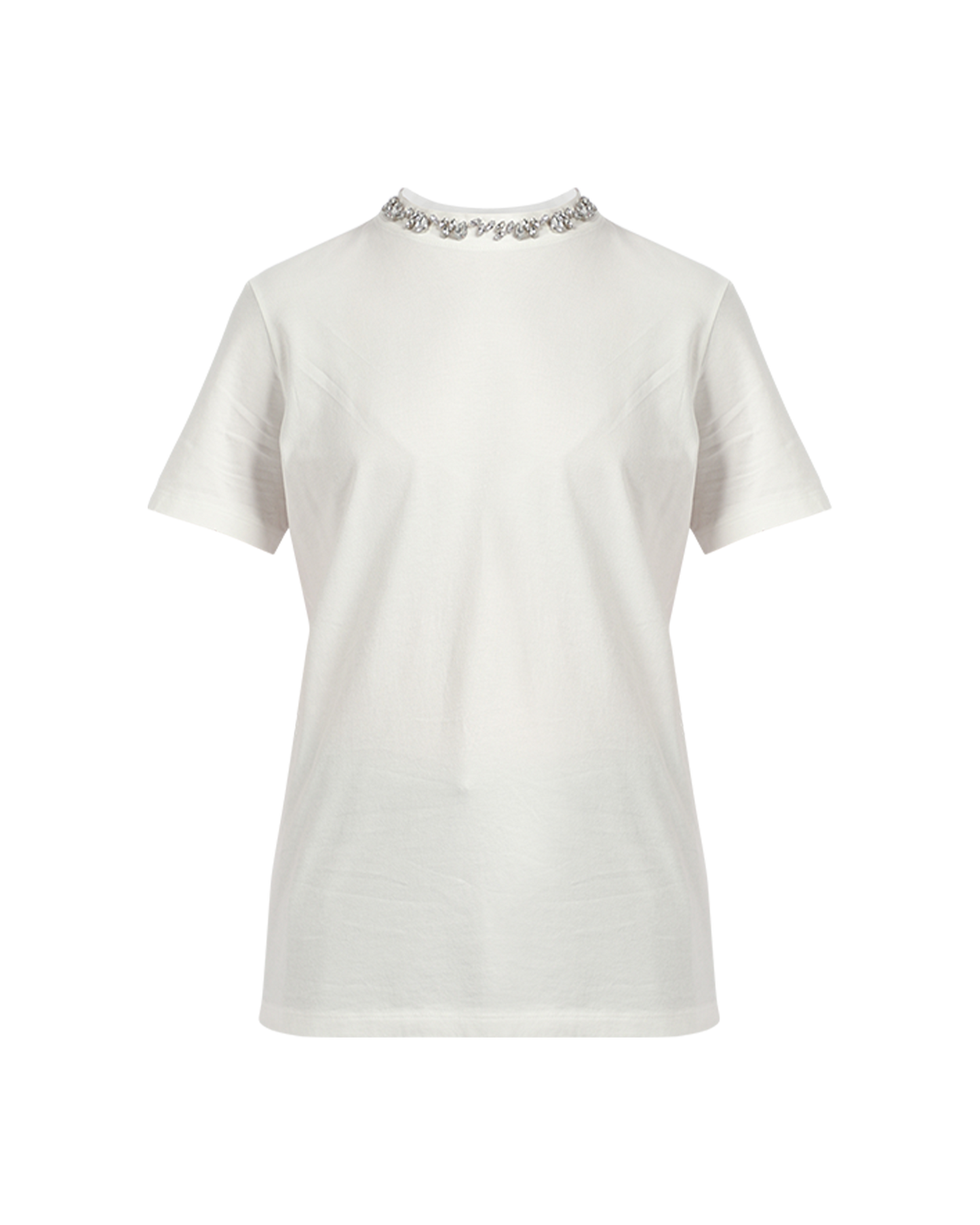 Golden Regular Distressed Embroidered T-Shirt