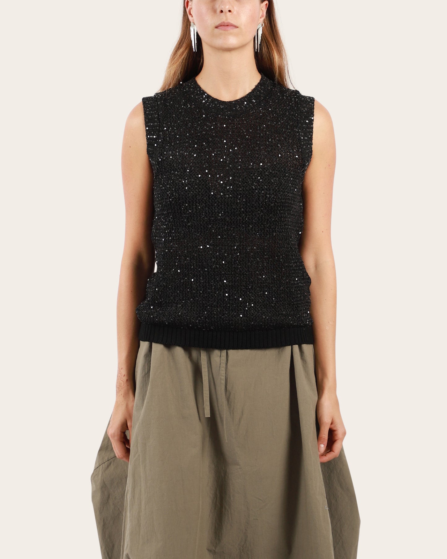 Journey Knit Sequins Tank