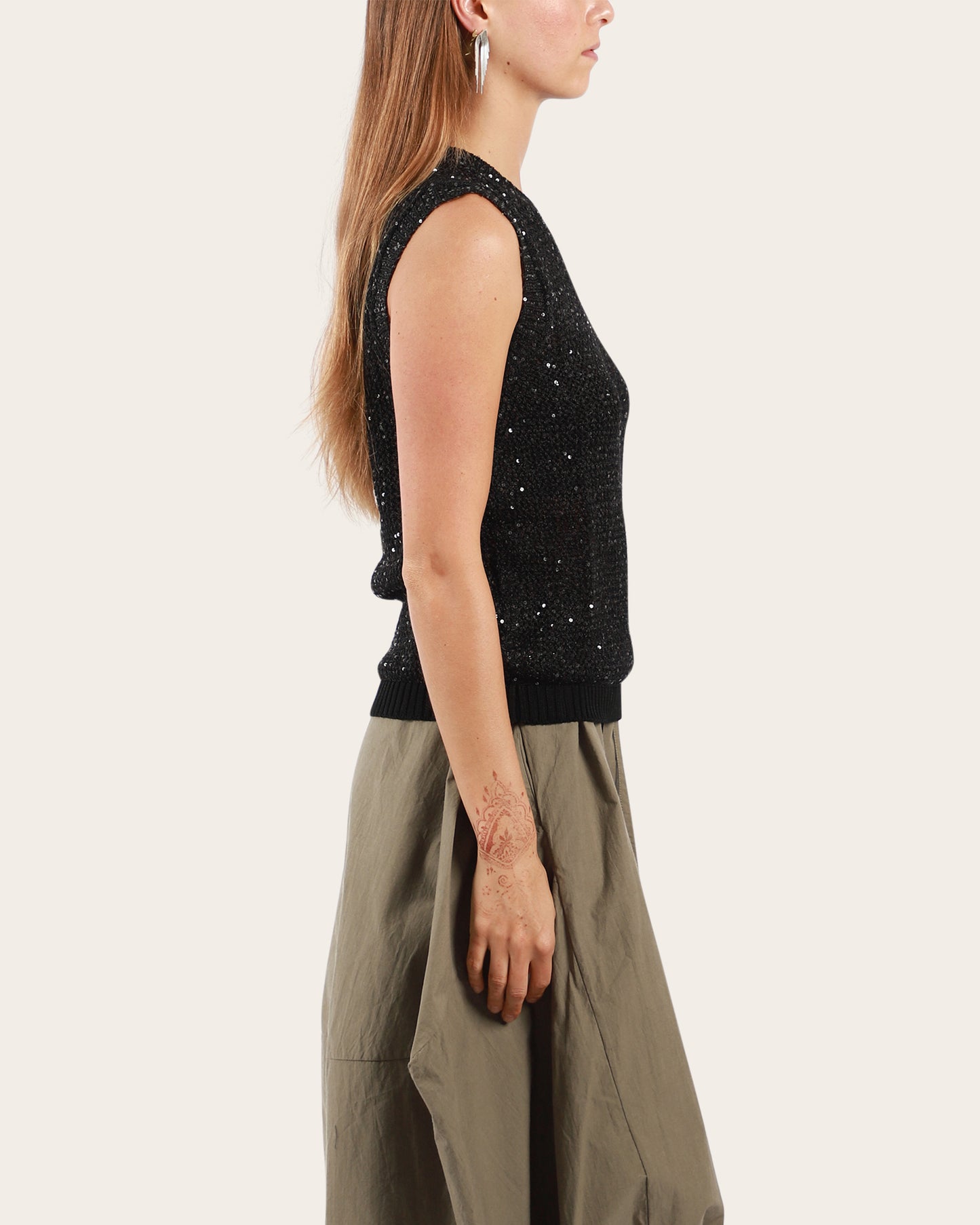 Journey Knit Sequins Tank