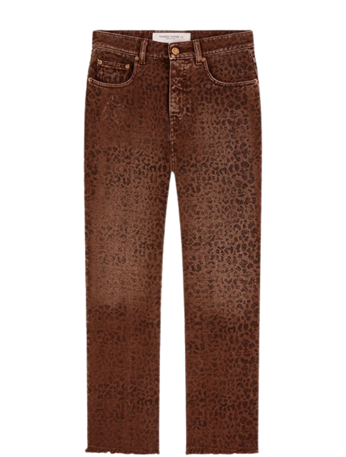Leopard Deryn Cropped Flare Jeans