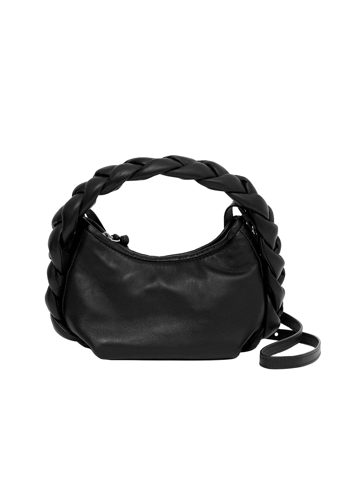 Genuine Leather Purse 8x6x3 Handbag Braided Handle Brown Lots of Pockets |  eBay