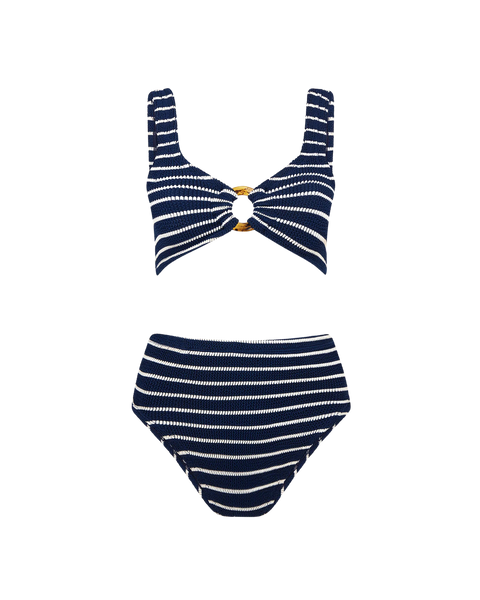 Nadine Stripe Crinkle Bikini