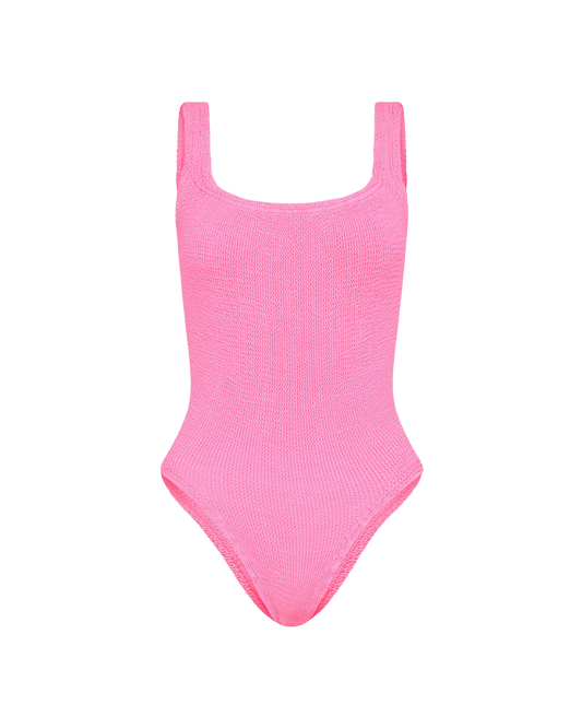 Square Neck Crinkle Swimsuit