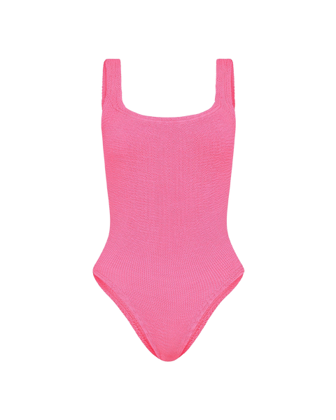 Square Neck Crinkle Swimsuit