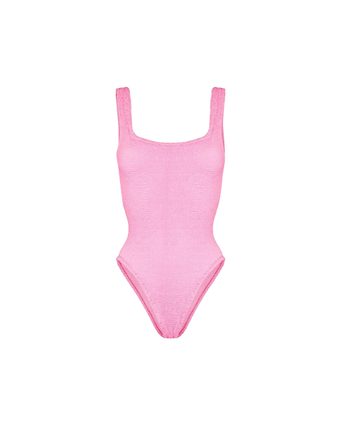 Square Neck Crinkle Swimsuit