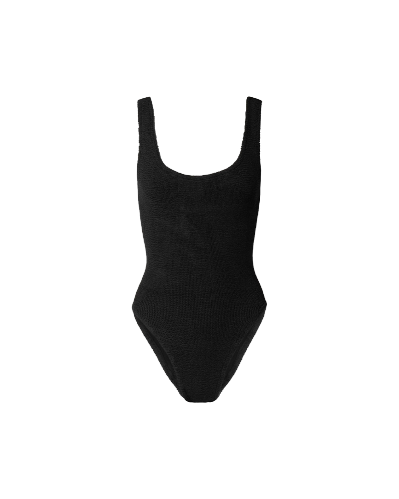 Square Neck Crinkle Swimsuit