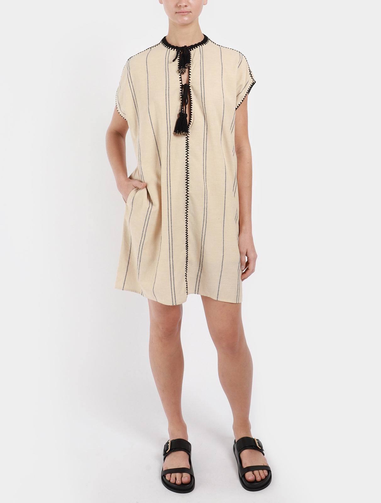 Zelos Kolonaki Stripe Caftan