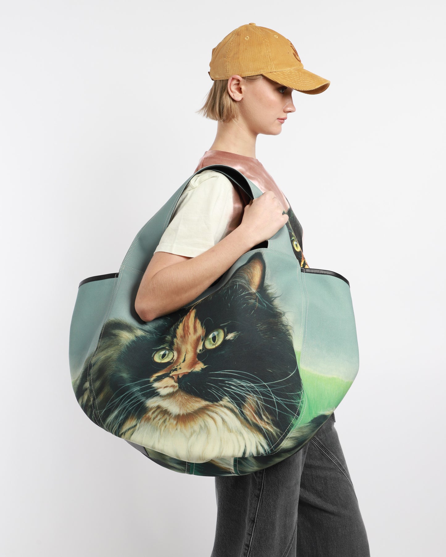 Maxi Canvas Cat Tote