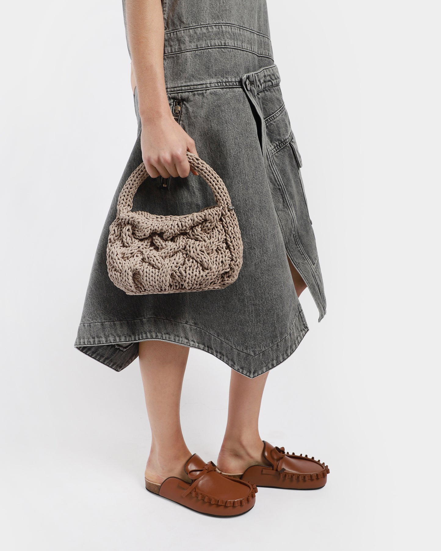 Small Cable Knit Bag