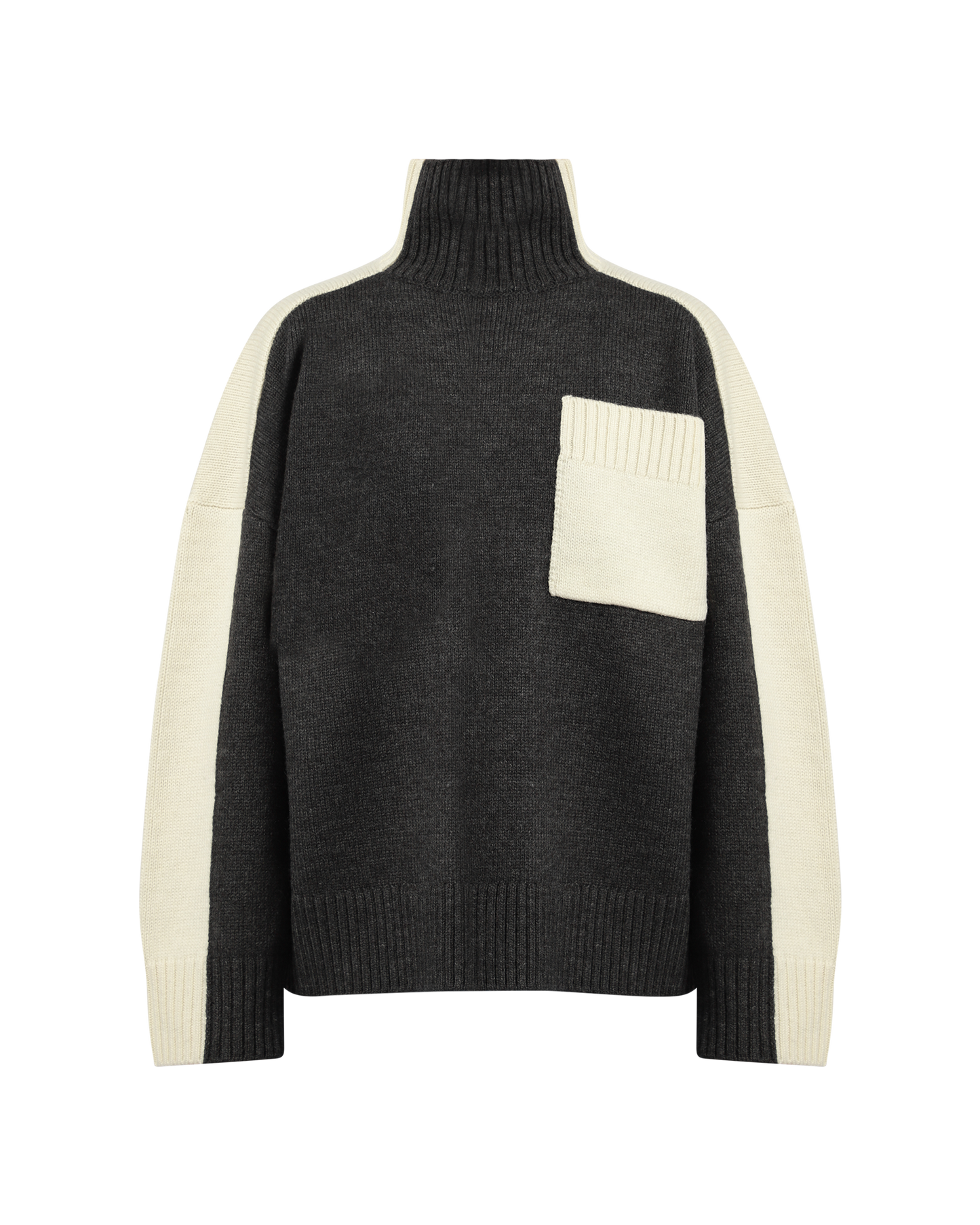 Two Tone Patch Pocket Jumper