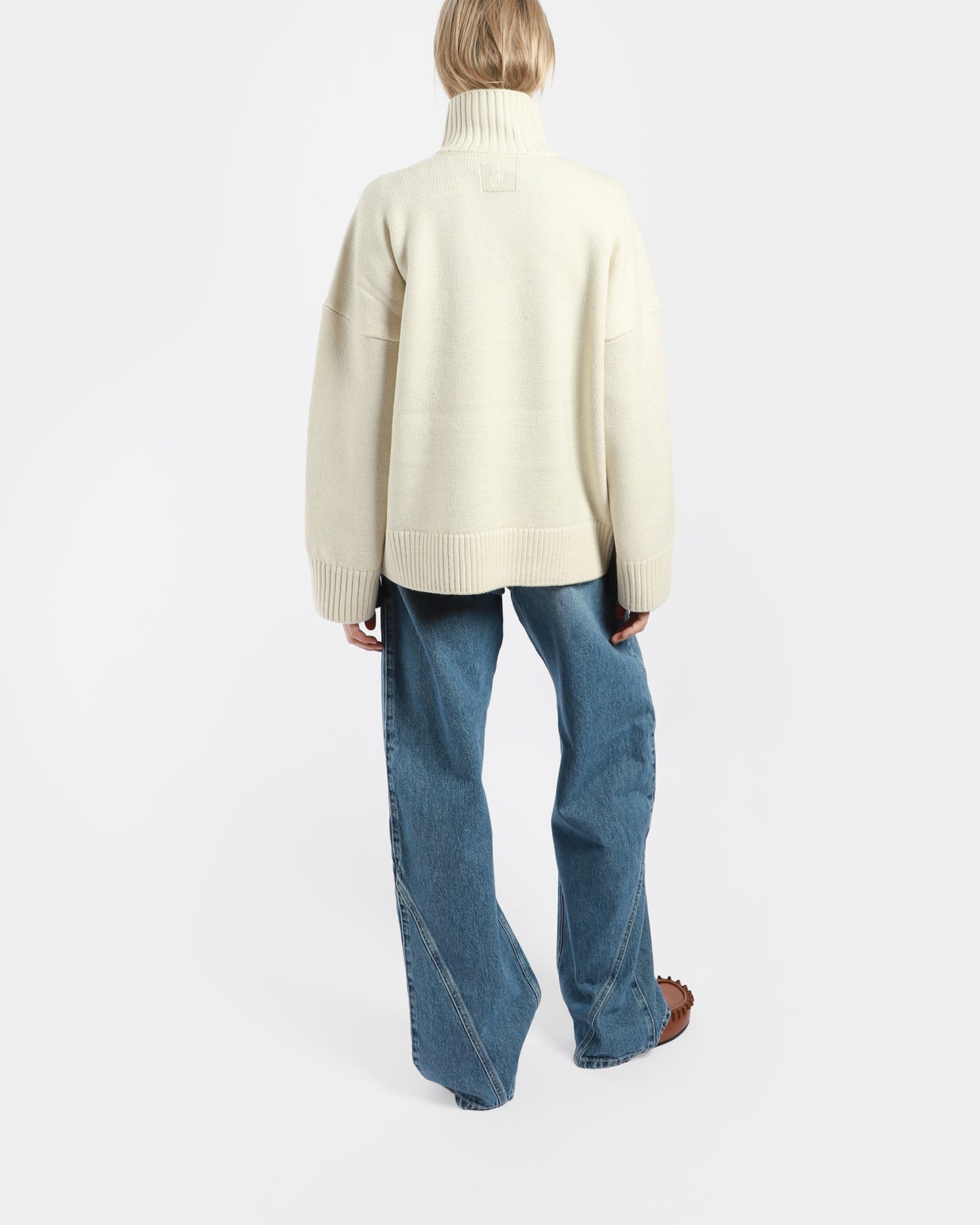 Two Tone Patch Pocket Jumper