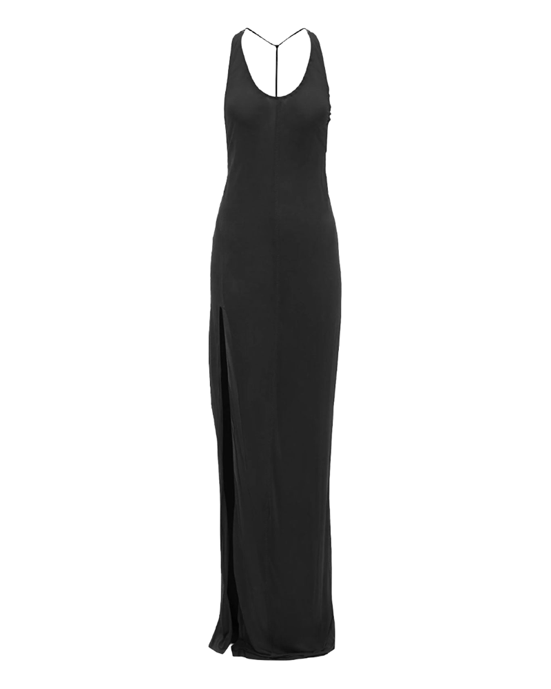 jw-anderson-halterneck-slit-dress-black