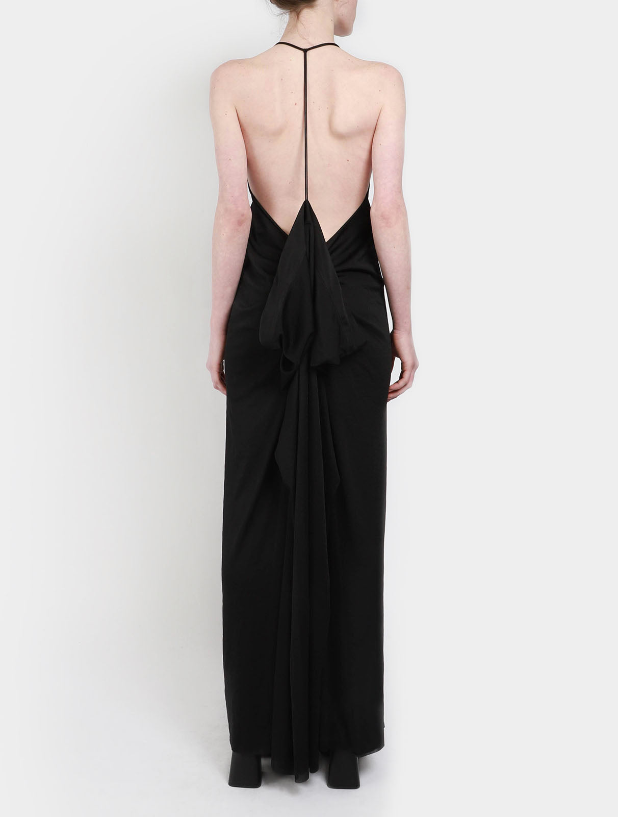 Halterneck Slit Dress