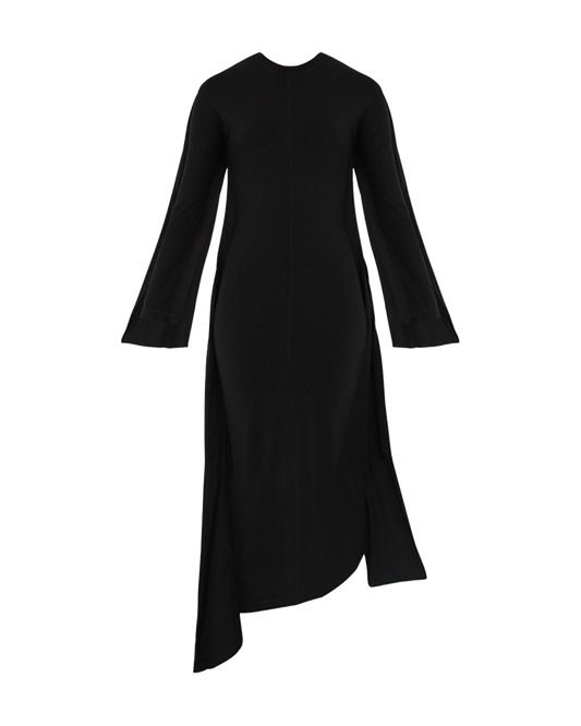 jw-anderson-long-sleeve-layered-dress-black