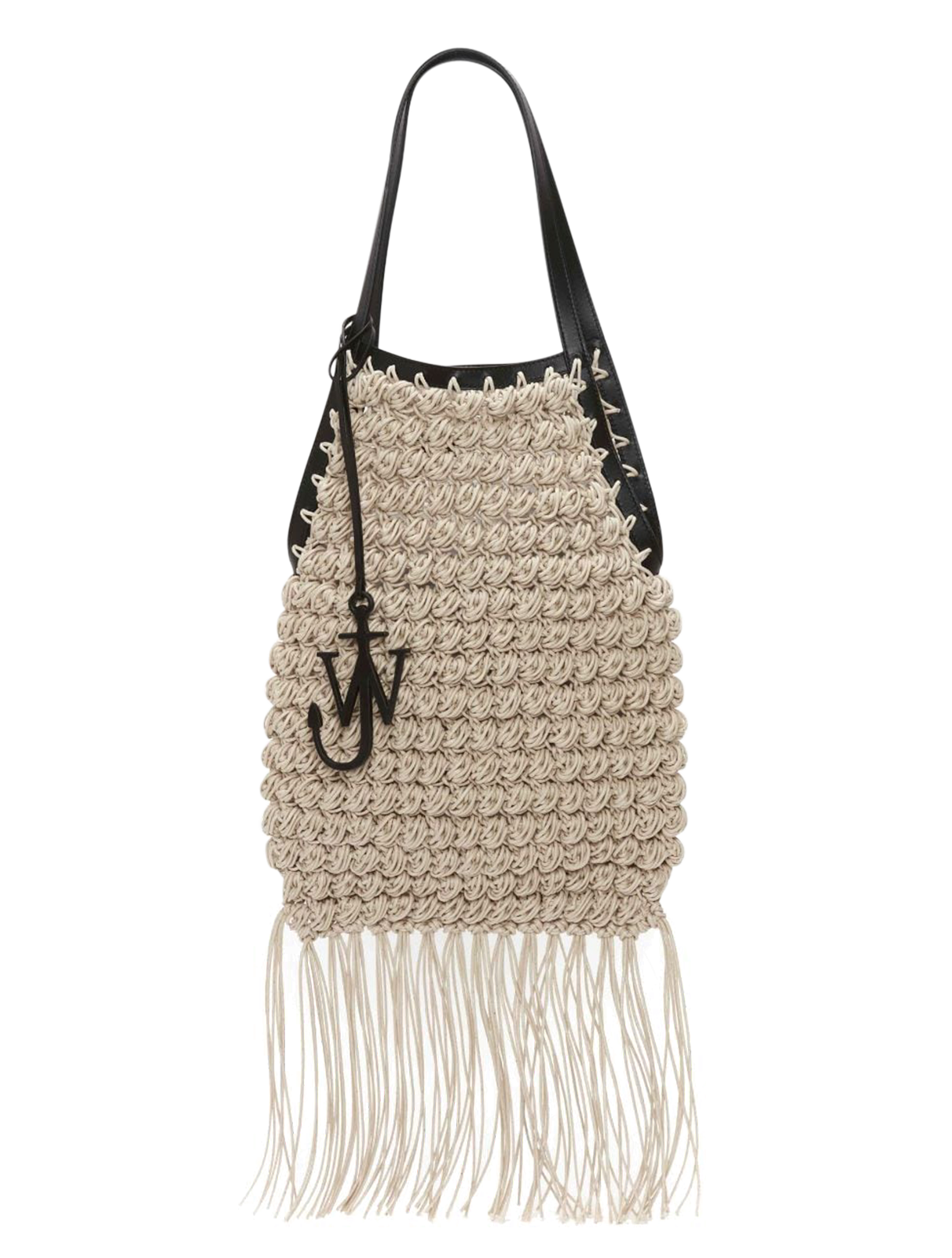 Popcorn Shopper Bag With Fringe