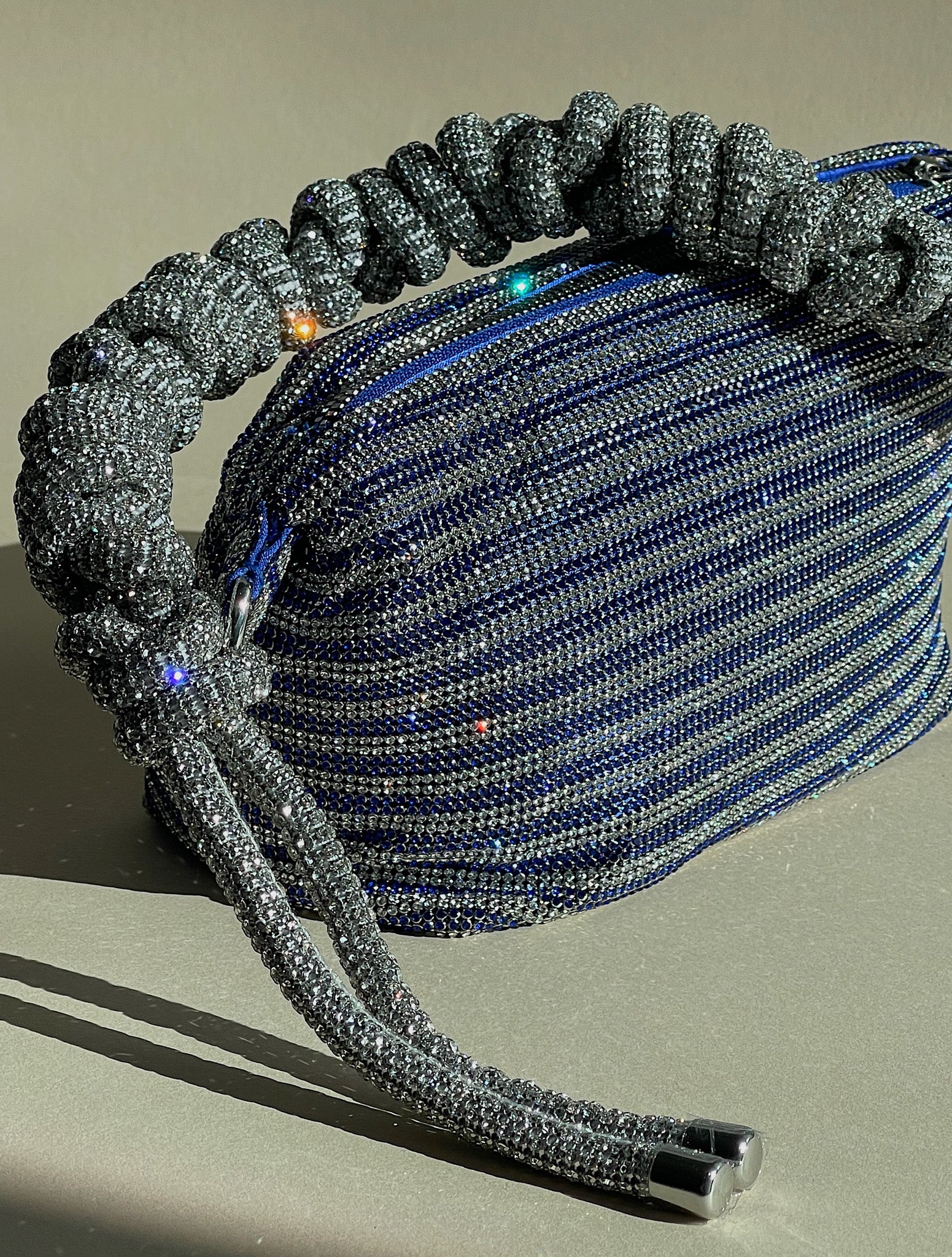 Crystal Mesh Phone Cord Pouch