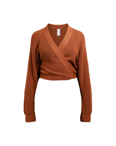 Allude v-neck fine-knit cardigan - Orange