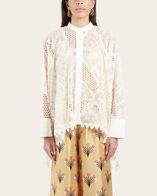 Lace Foulard Shirt