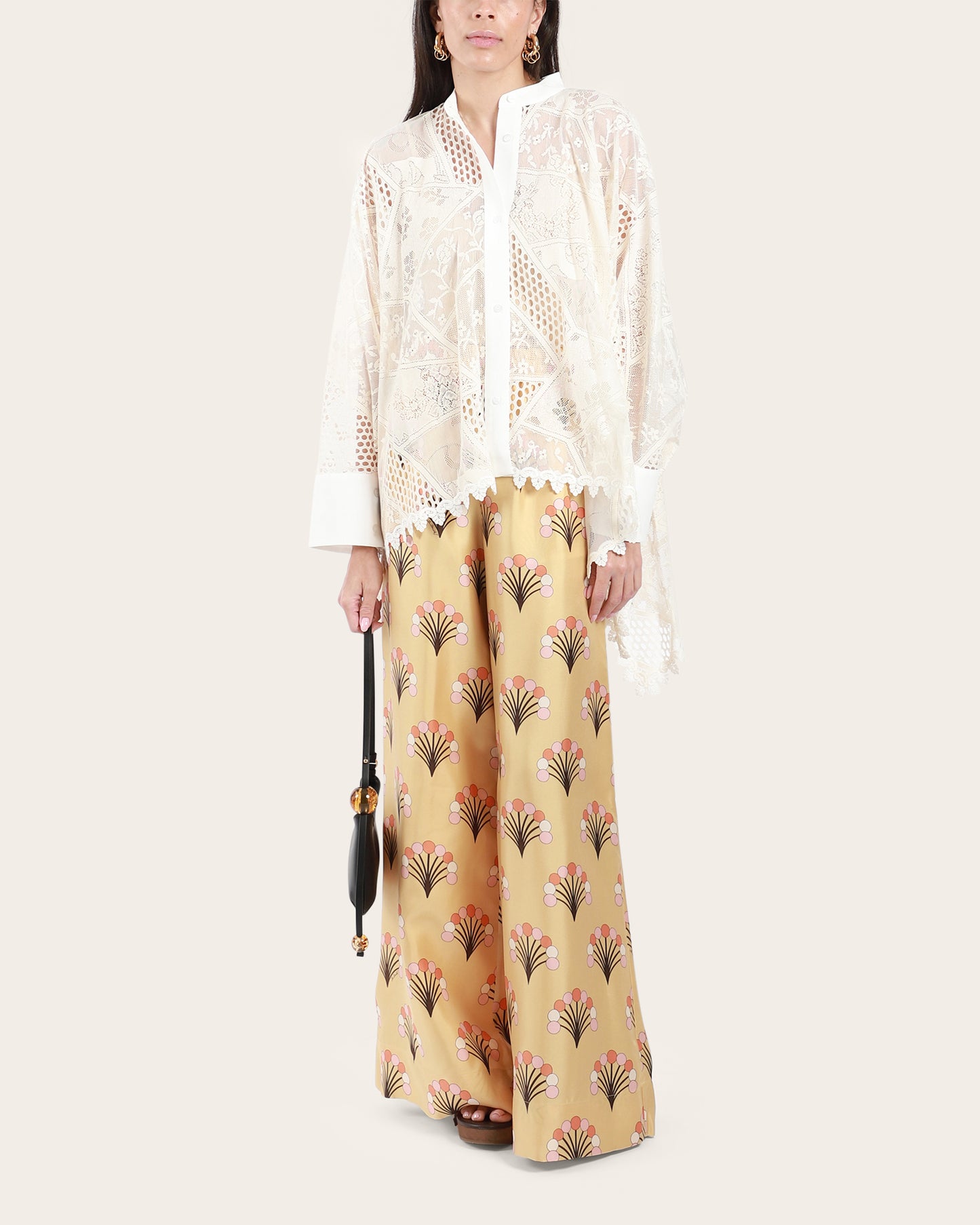Lace Foulard Shirt