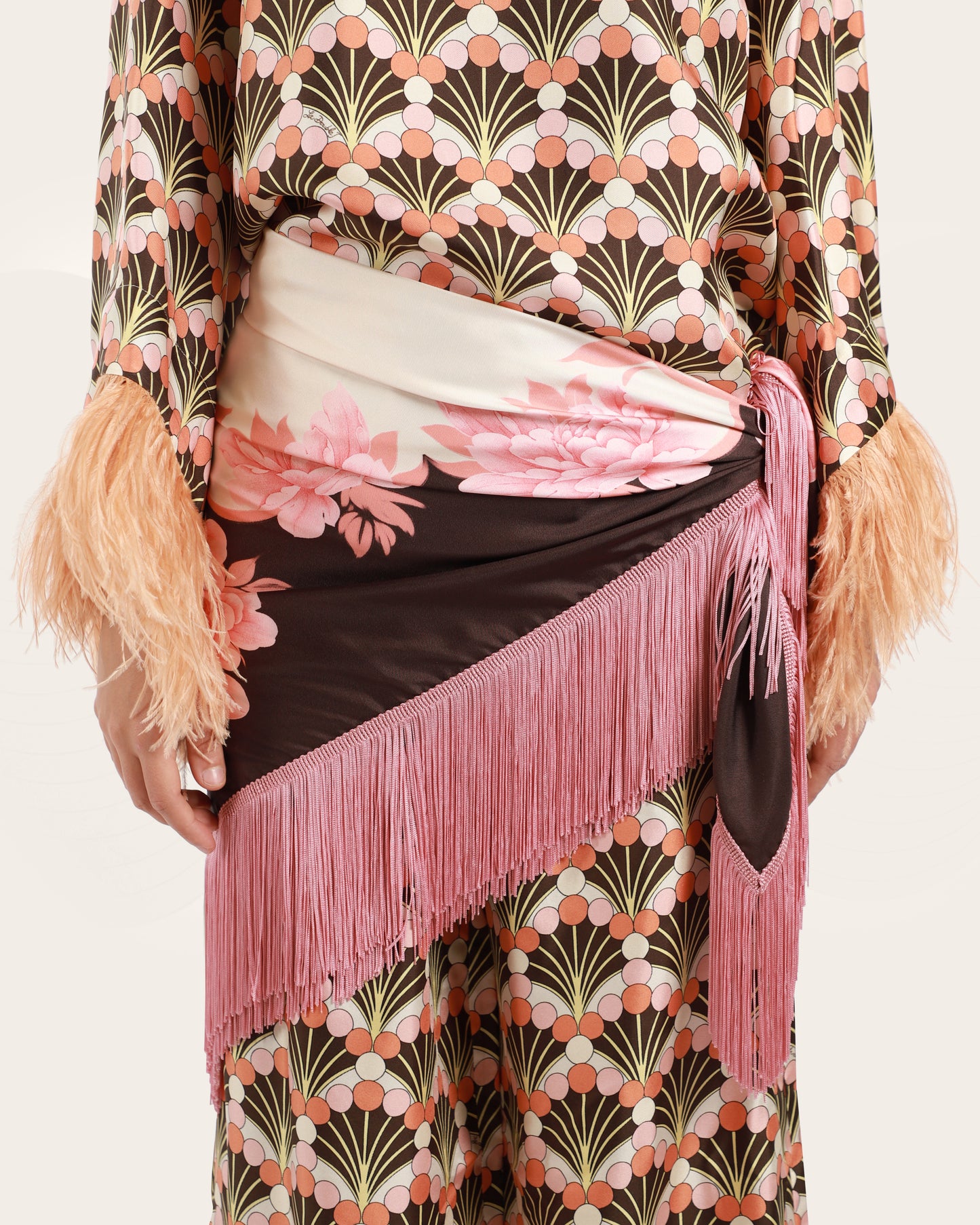 Reversible Fringe Carré Scarf