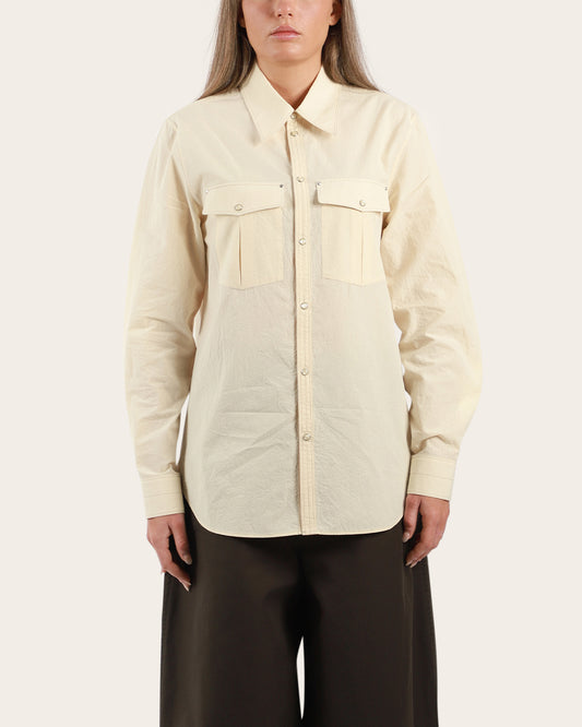 Chest-Pocket Fitted Shirt