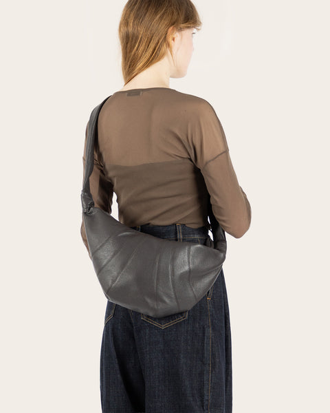 Medium Soft Grain Croissant Bag