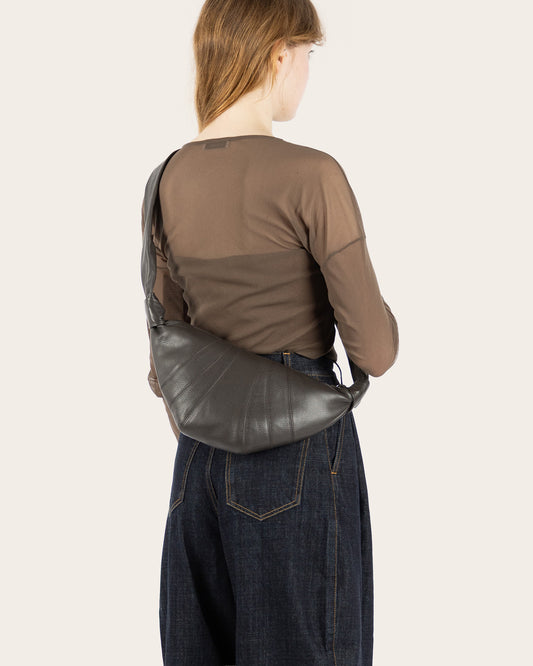 Small Soft Grain Croissant Bag