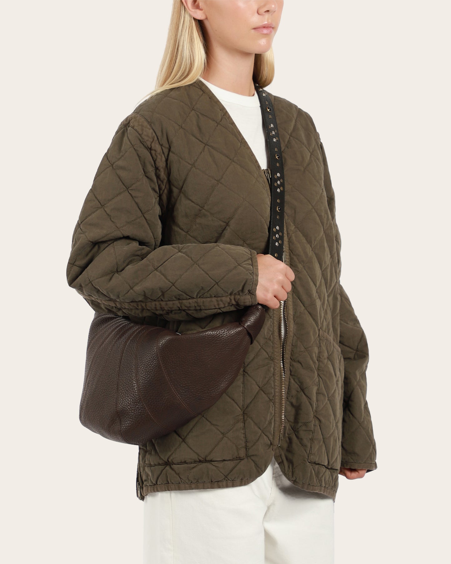 Western Studs Medium Croissant Bag