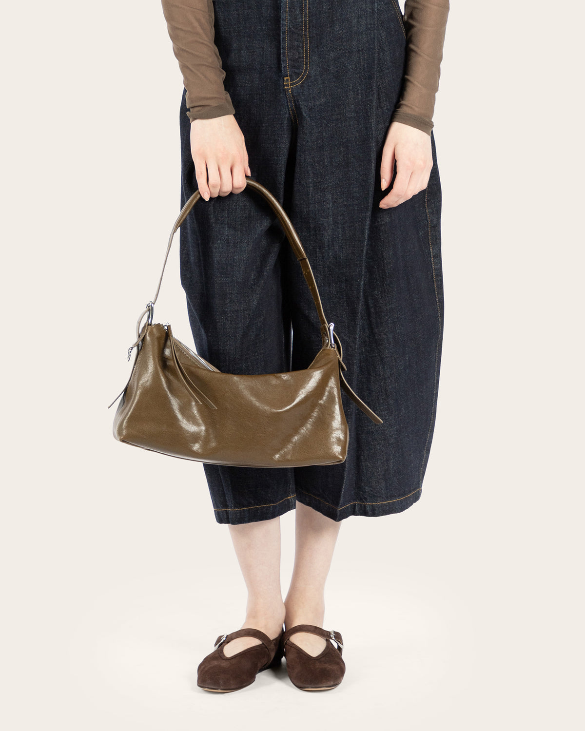 Belted Baguette Bag