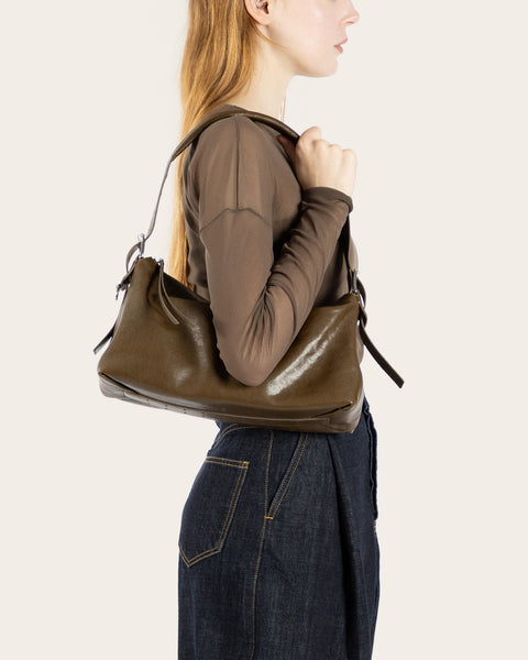 Belted Baguette Bag