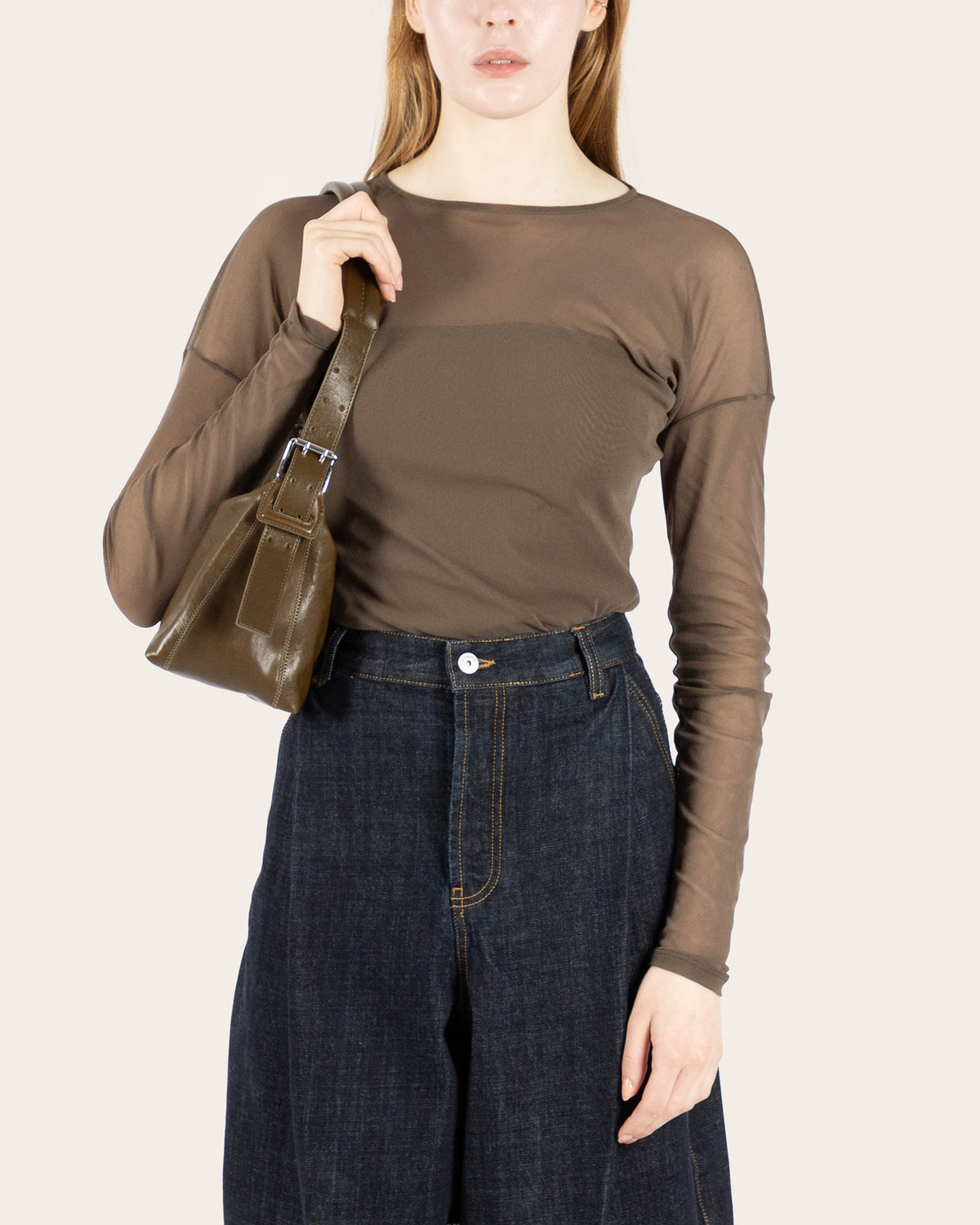 Belted Baguette Bag