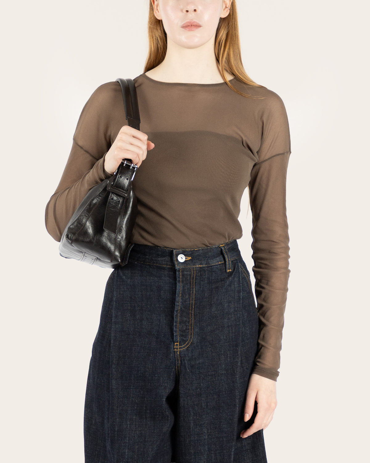 Belted Baguette Bag