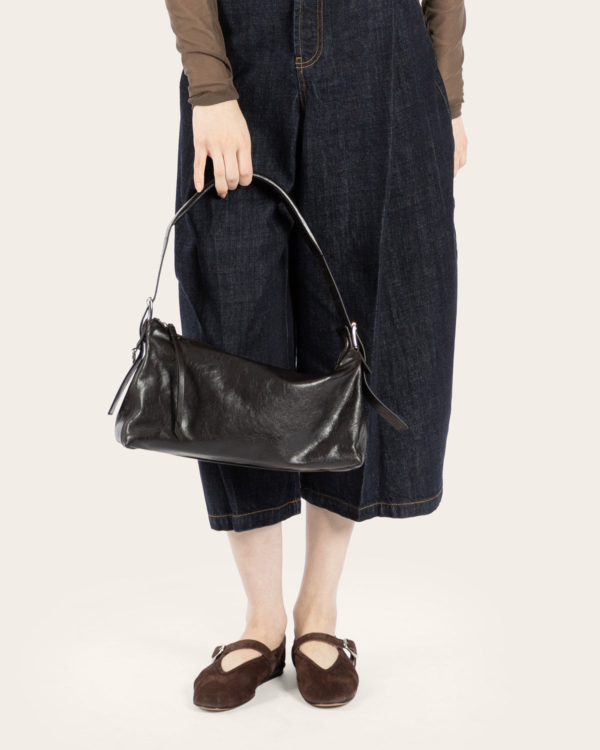 Belted Baguette Bag