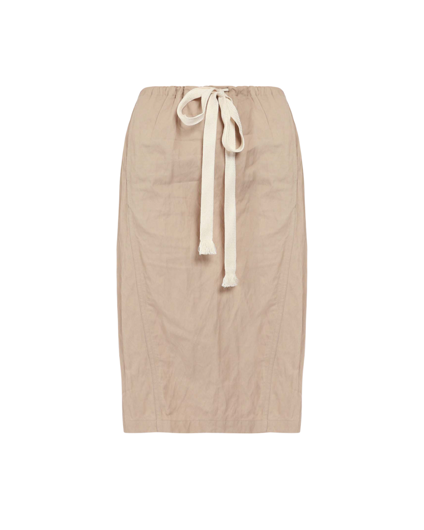 Crinkled Drawstring Skirt