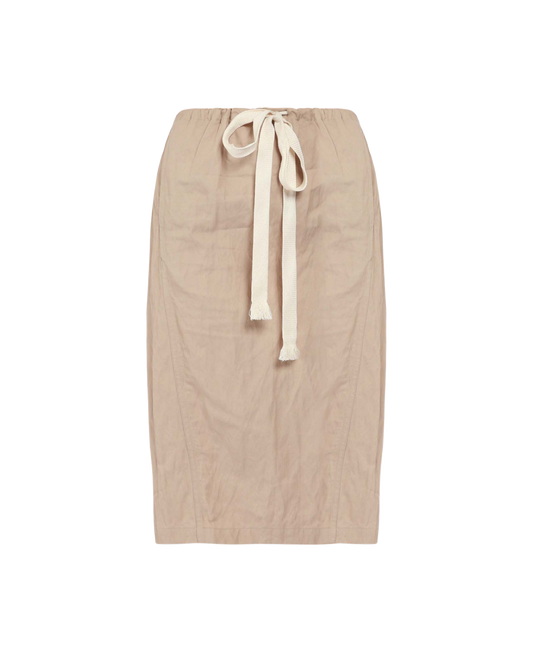 Crinkled Drawstring Skirt