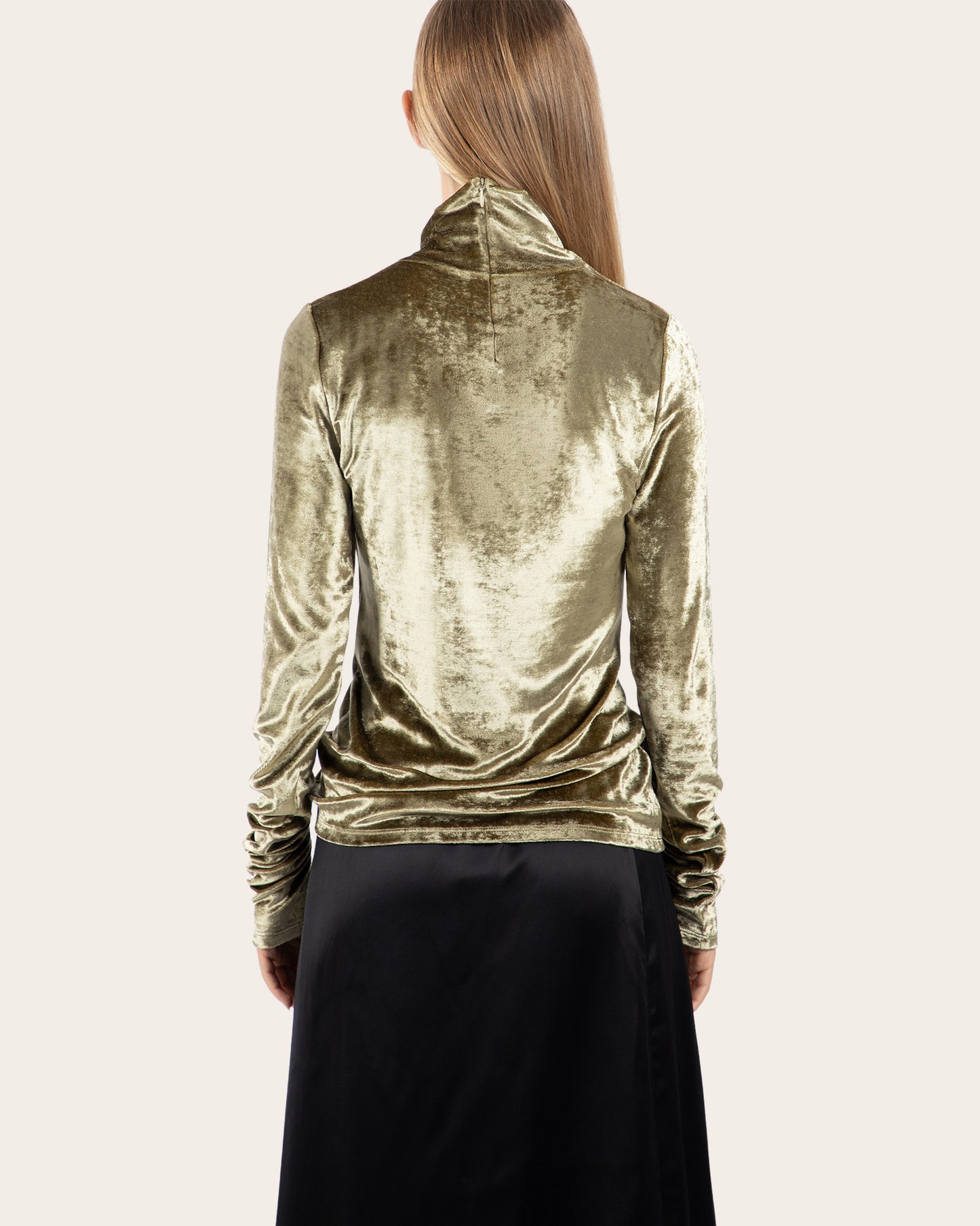 Fitted High Neck Top