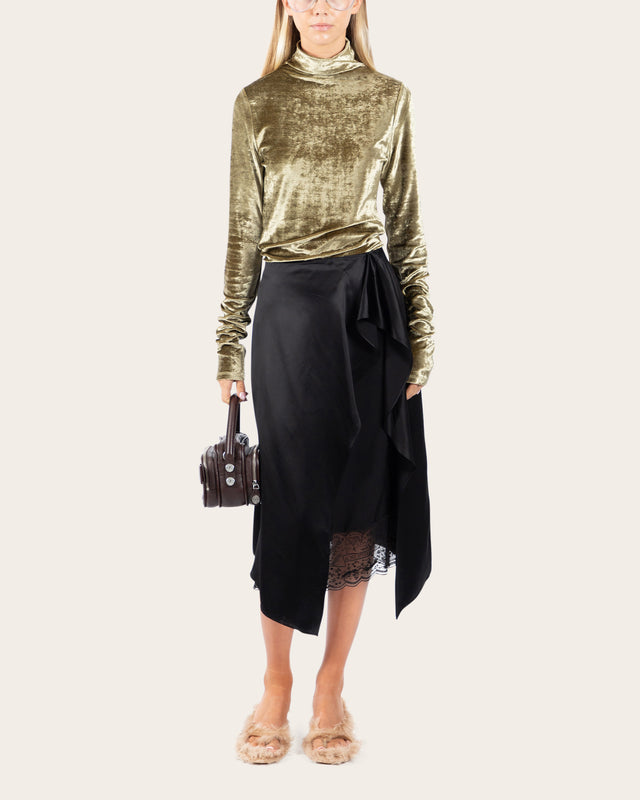 Fitted High Neck Top