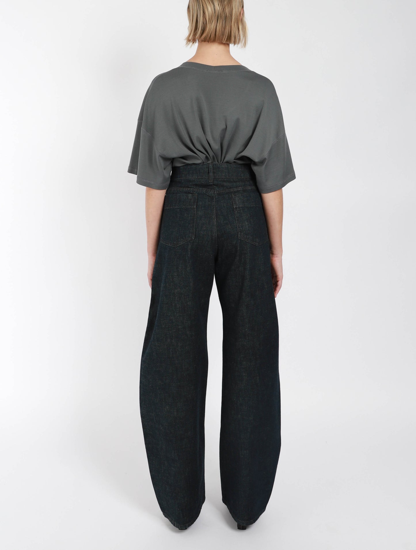 High Waisted Curved Pants