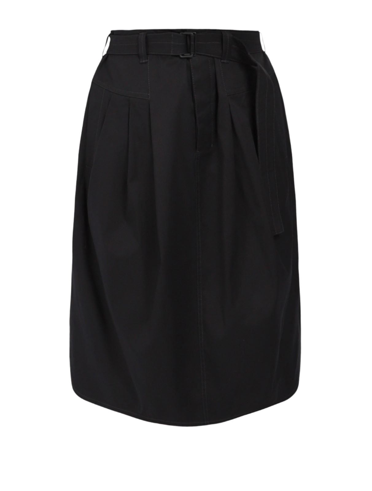 Pleat Belted Skirt