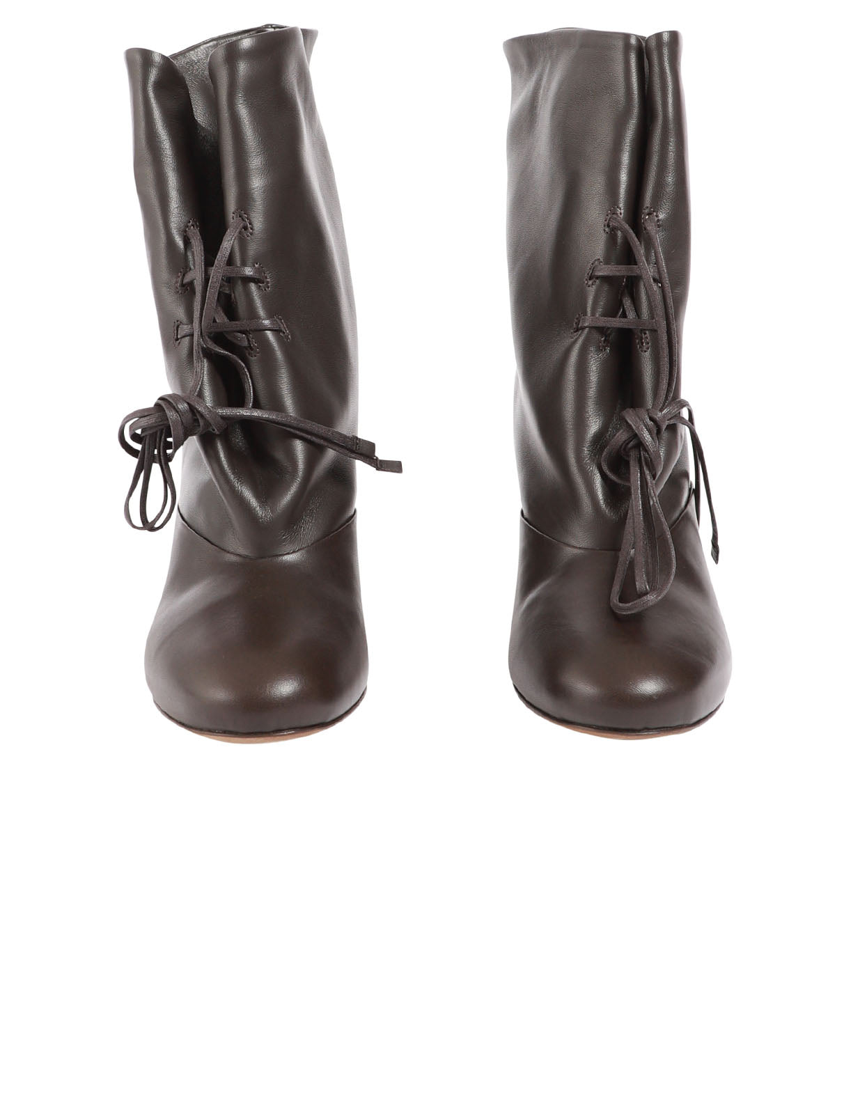 Round Toe Laced Boots