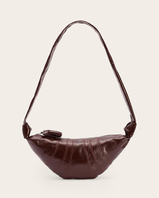Small Coated Cotton Croissant Bag