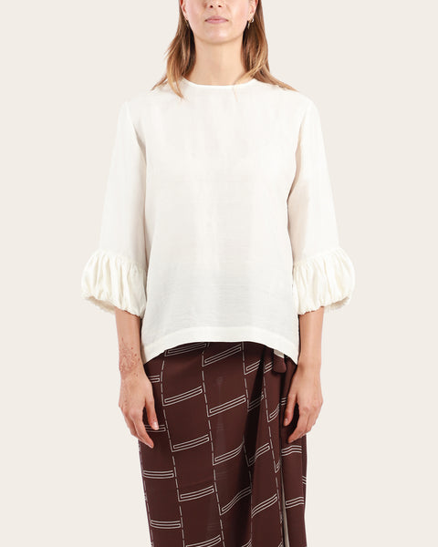 Gathered Cuff Top