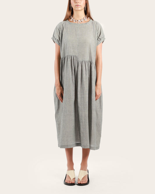 Uneven Gathers Dress