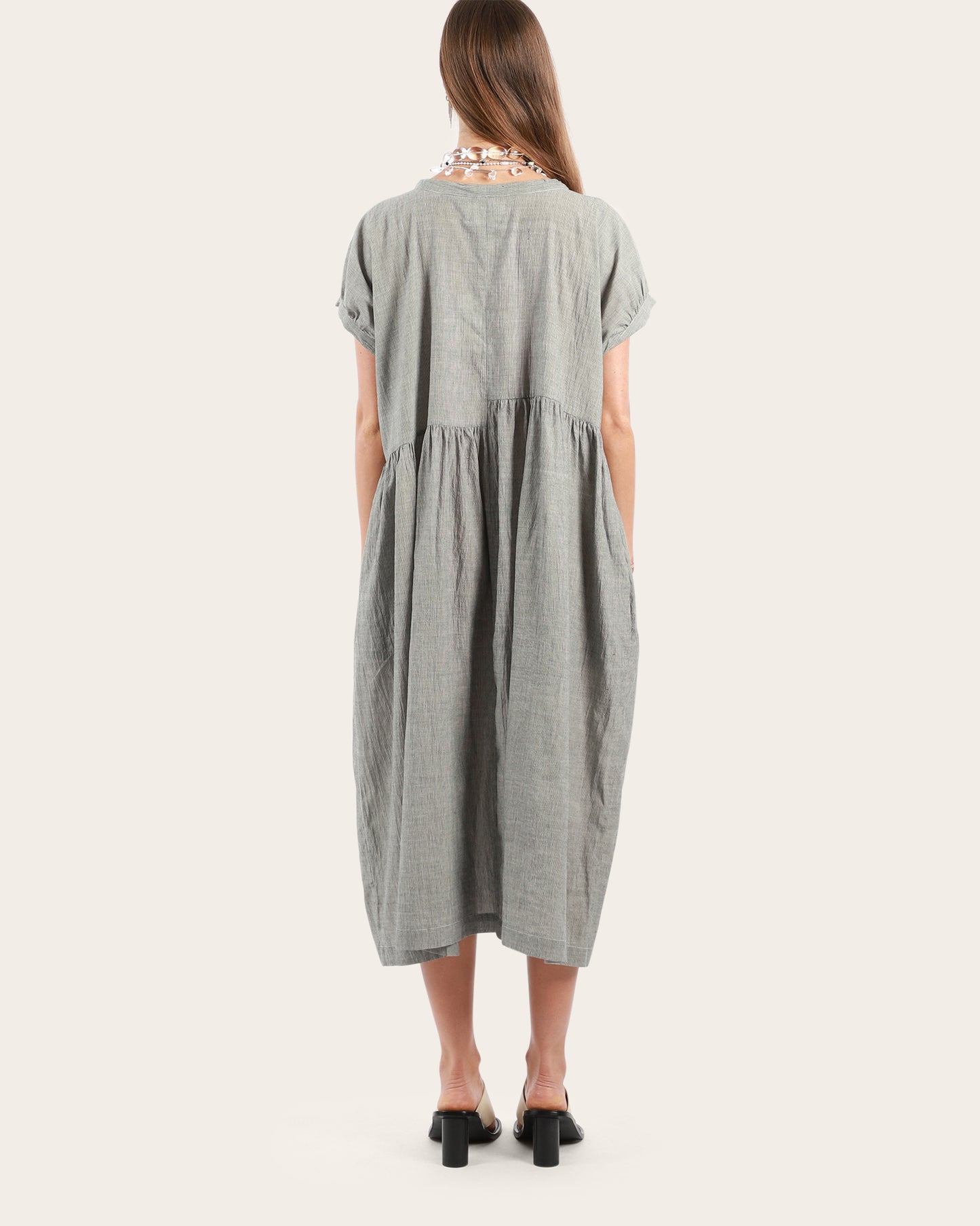 Uneven Gathers Dress