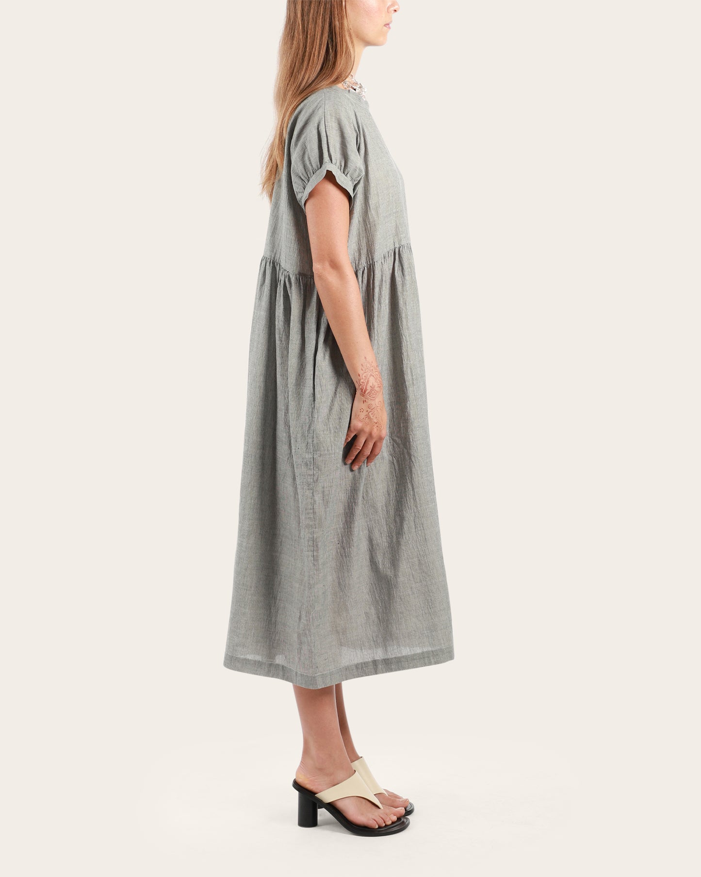 Uneven Gathers Dress