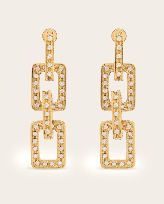 Diamante Chain Earrings