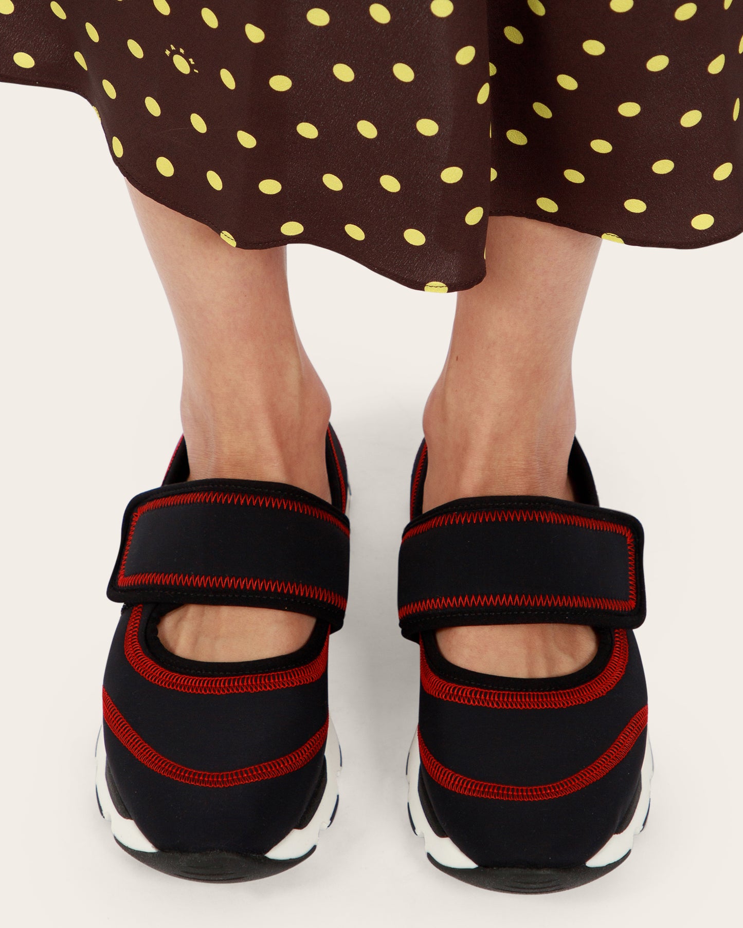 Lycra Mary Jane Sneaker
