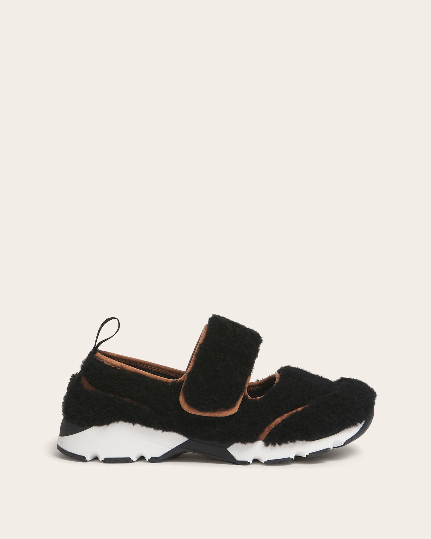 Shearling Mary Jane Sneakers