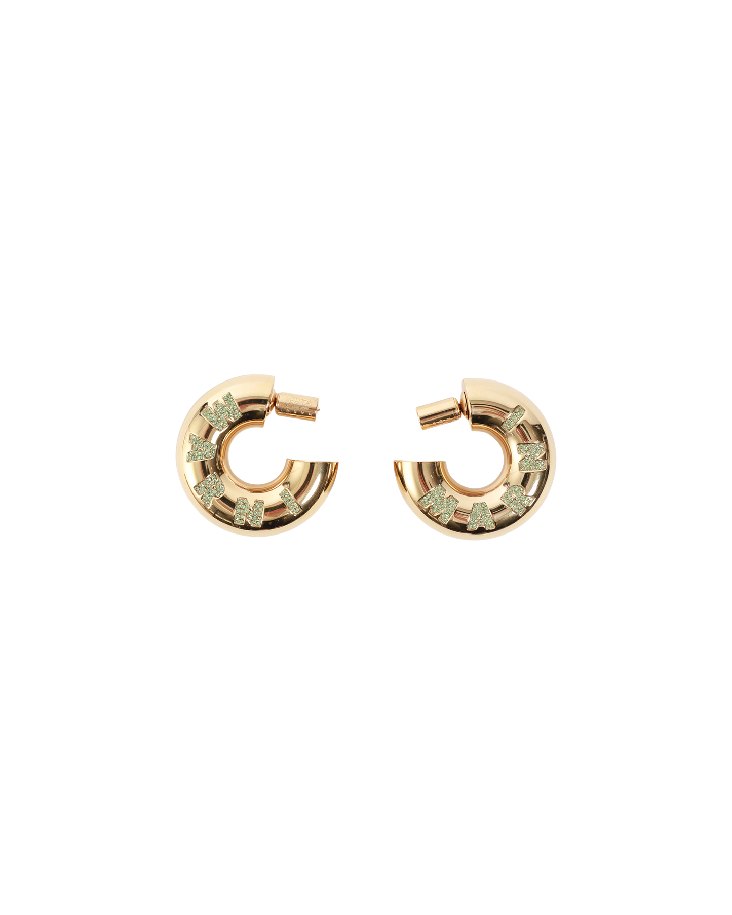 XL Pave Logo Earrings