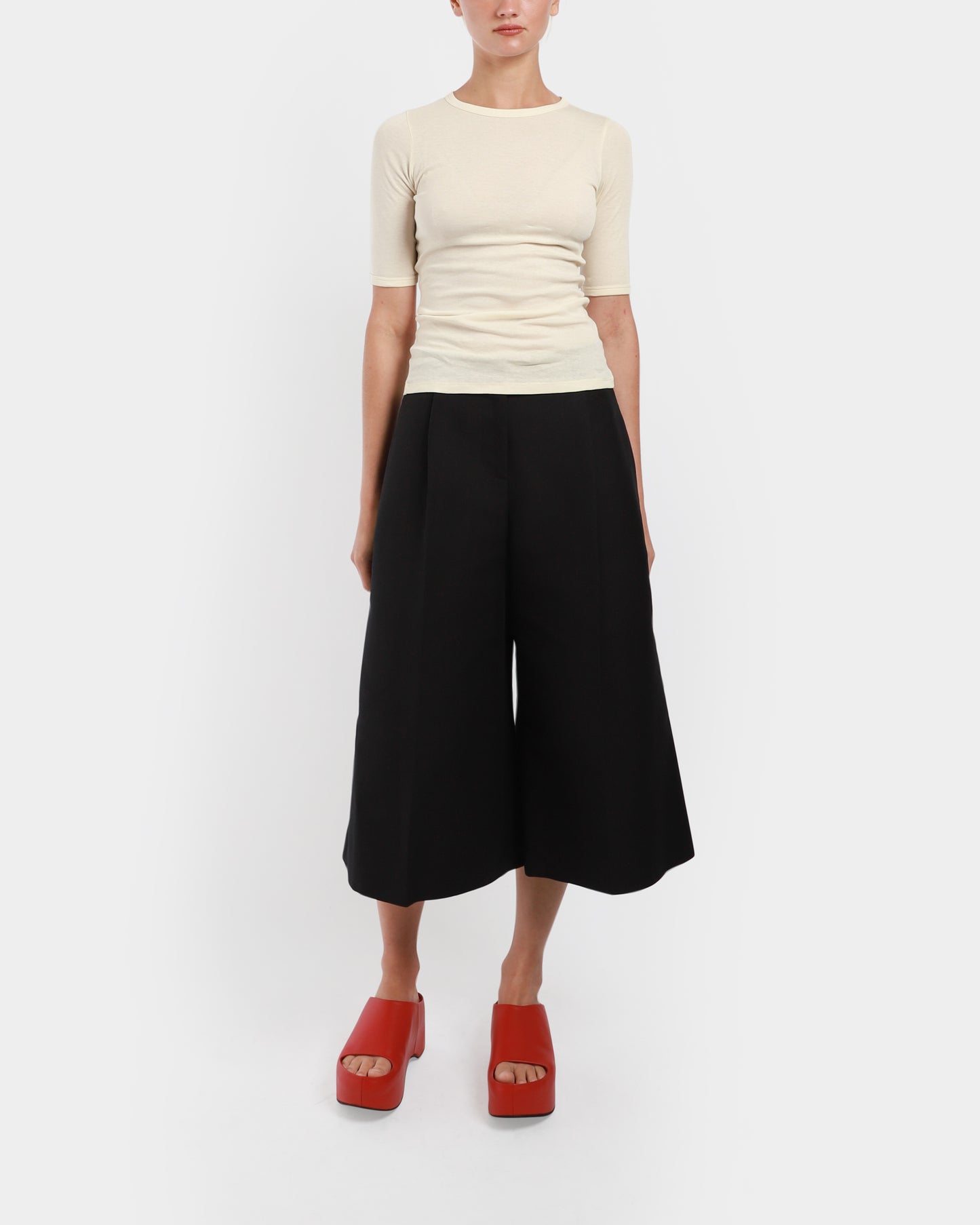 Cropped Wide Pants